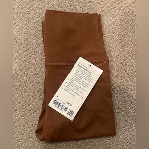 NWT Lululemon Align High-Rise Legging 25" Sz4 Roasted Brown